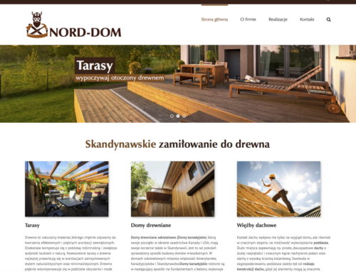 Strona internetowa NORD-DOM
